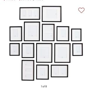 Pottery Barn Gallery Frames Set of 15